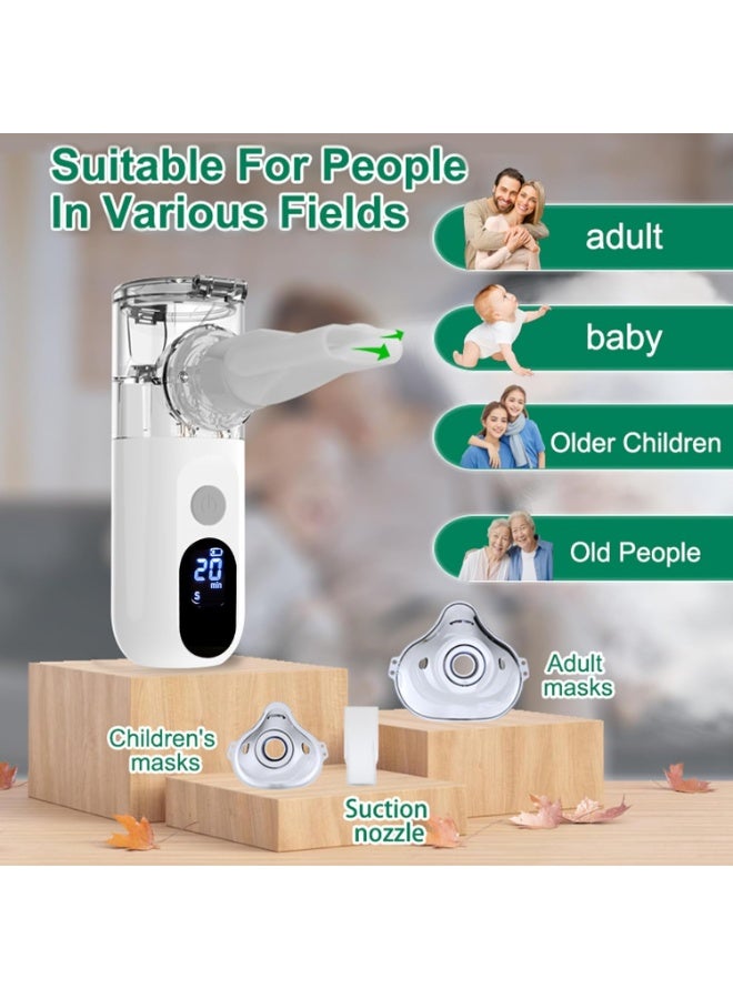 Portable Inhaler Device with LED Screen – Adjustable Mist Nebulizer for Children & Adults – Lightweight, Easy-to-Use Respiratory Support for Daily Use - Image 3