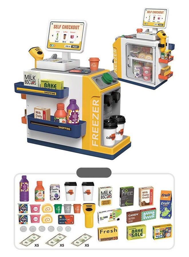 Star Core Children's Play House Toy Simulation Supermarket Checkout Set