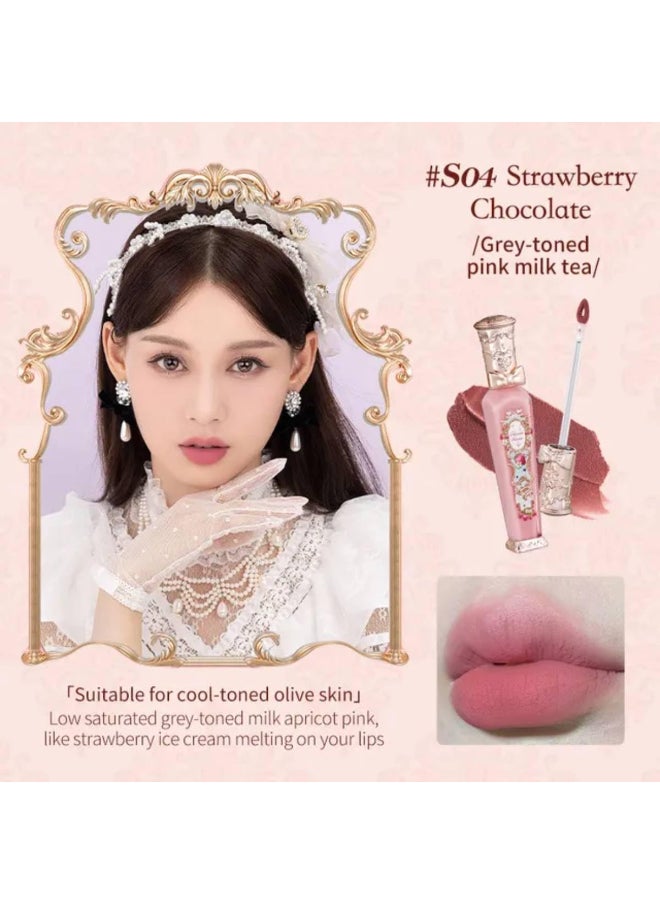 Strawberry Rococo Series Cloud Lip Cream Lipstick 04 Strawberry Moon