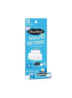 chapstick Party Favor Lip Balm Gift Pack Happy Birthday 10 Sticks 0.15 Oz Each  - Image 2