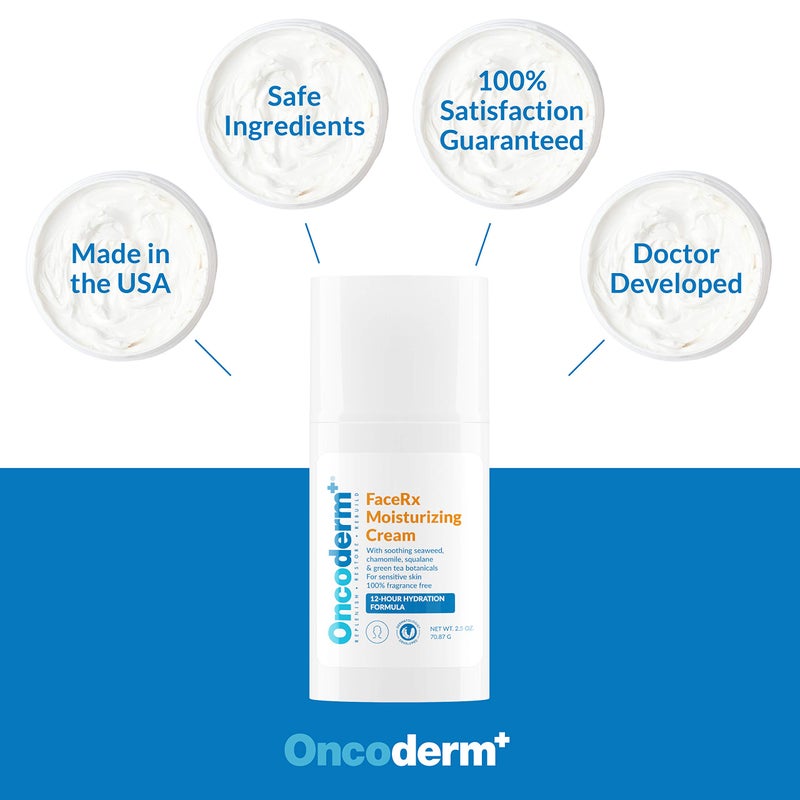 Oncoderm Chemotherapy Cream - FaceRx Moisturizing Chemo Cream. Skin Care for People Living with Cancer. Lotion for Cancer Patients. Designed by Oncologists and Dermatologists (2.5 Ounce) - Image 3