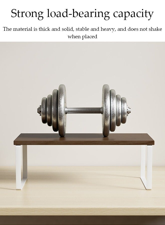 DUNISO رف منظم قابل للتوسيع 2 قطعة، رف مطبخ متعدد الوظائف قابل للتحريك، منظم رف التوابل، مناسب للمطبخ، غرفة المعيشة، الحمام، قابل للتوسيع من 32 سم إلى 56.9 سم - Image 5