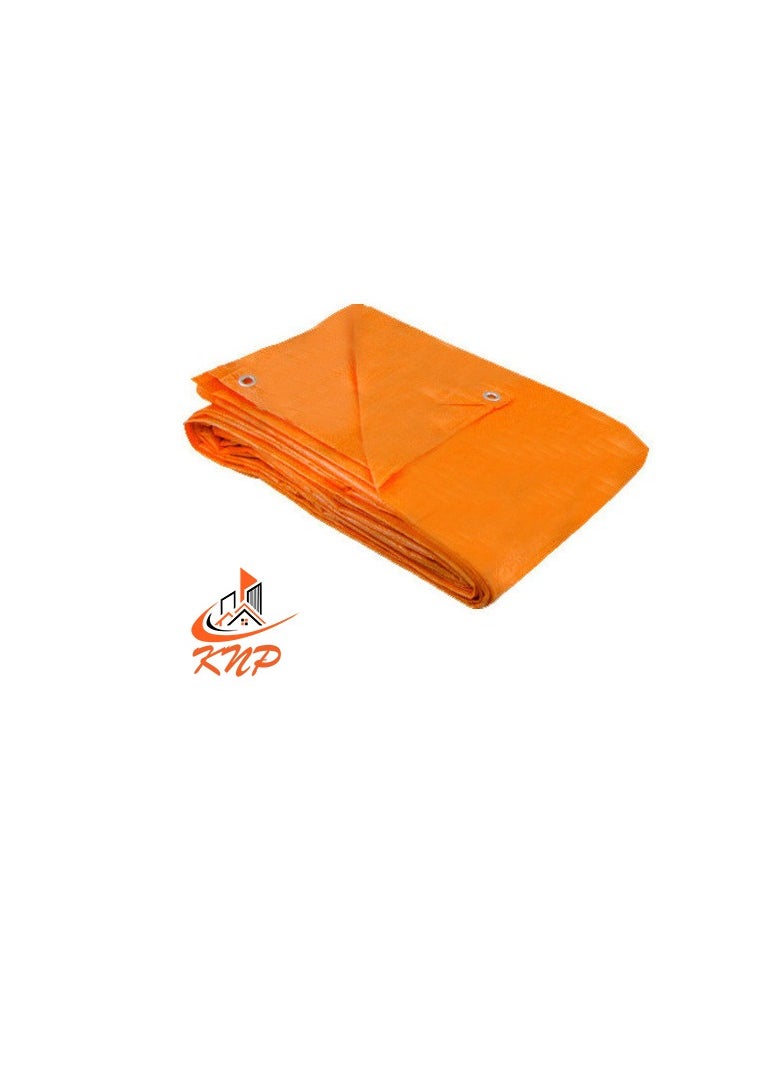 كنب ورقة مشمع لون برتقالي 30 × 30 قدم  - Image 1