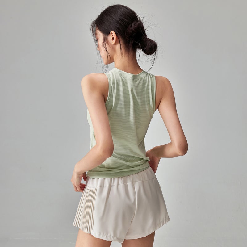 Fitness Girl Thin Quick-Drying Yoga Vest Elastic Slimming Look Running Training Outer Sleeveless Sports Top Summer - Image 5