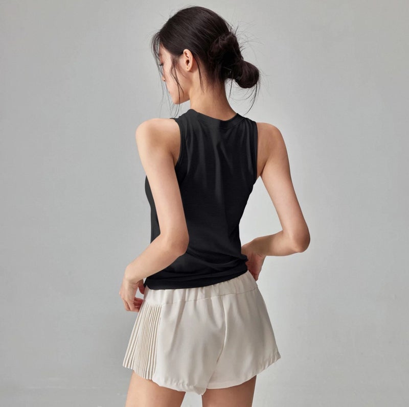Fitness Girl Thin Quick-Drying Yoga Vest Elastic Slimming Look Running Training Outer Sleeveless Sports Top Summer - Image 1