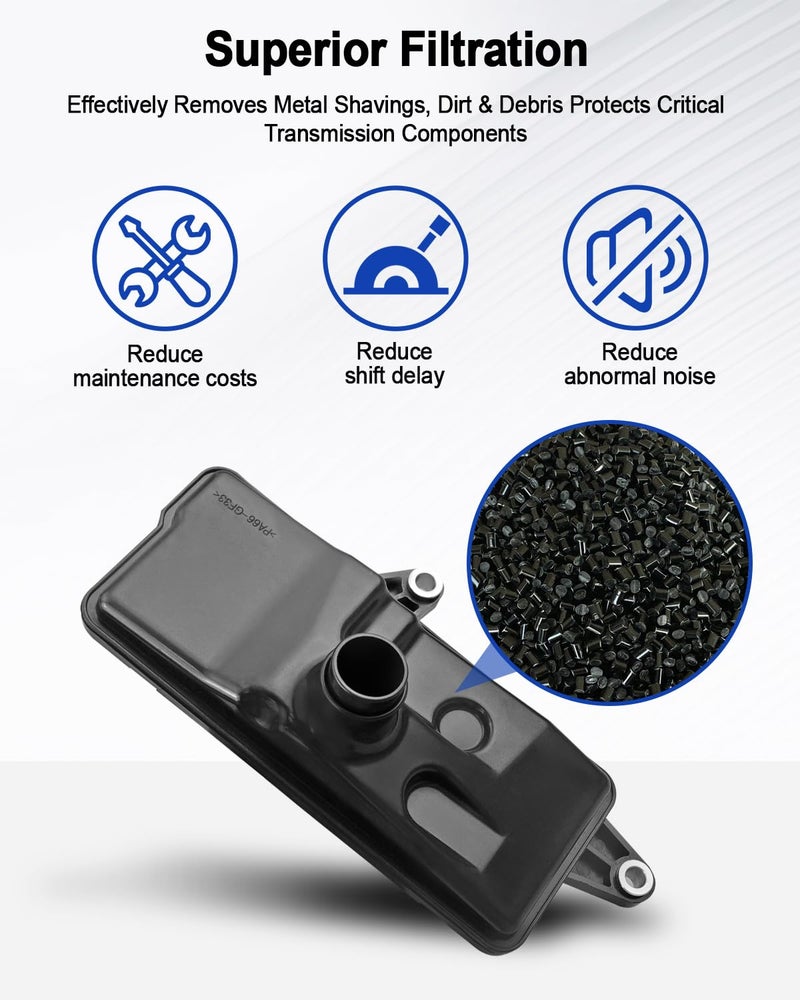 AUGREX Transmission Filter and Gasket kit & Cooler Fit for Honda Civic FIT HR-V L4 1.5L 1.8L 2.0L 2014 2015 2016 2017 2018 2019, Replace 21814-5T0-000 25420-5T0-003 25450-P4V-013, Filter & Cooler & Gasket - Image 3