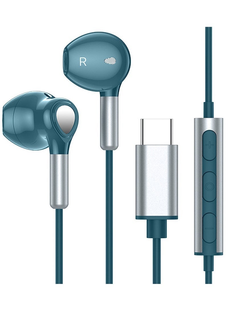 Bukela USB C Headphones for Galaxy S24 S23 Ultra S22 S21 FE S20 A54 A53 USB C Earphones with Mic Volume Control Wired Earbuds USB Type C Headphones for iPhone 16 15 Pro Max Plus iPad Pro Pixel 8 7 6a - Image 1