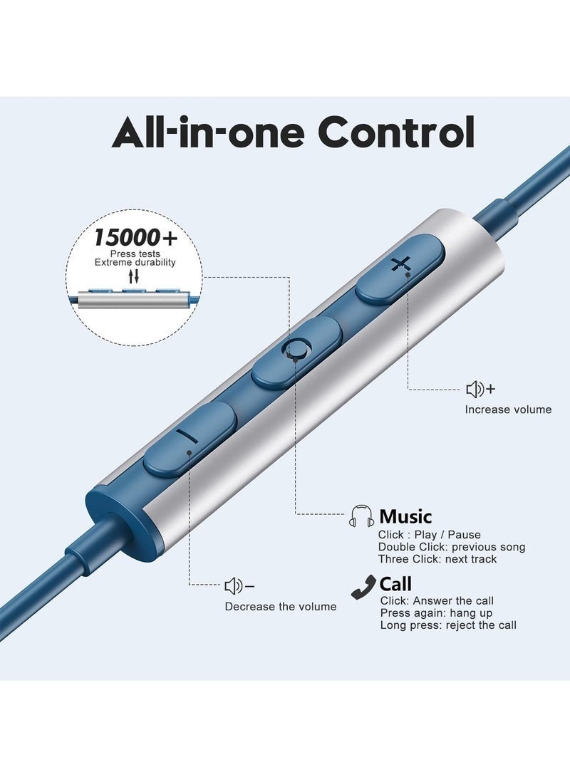 Bukela USB C Headphones for Galaxy S24 S23 Ultra S22 S21 FE S20 A54 A53 USB C Earphones with Mic Volume Control Wired Earbuds USB Type C Headphones for iPhone 16 15 Pro Max Plus iPad Pro Pixel 8 7 6a - Image 4