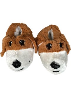 Liger Cute Dog Figured Kids Slippers Taba  - Image 5
