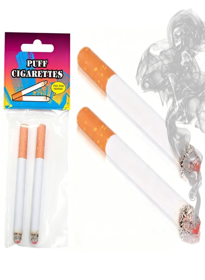 CLESEN Fake Puff Cigarettes Costume Accessory- That Blow Smoke- 3.25"- Durable & Realistic & Ideal For Themed Parties & Durable & Realistic- Ideal For Themed Parties& Theatrical Performances, （2 Pack） - Image 1