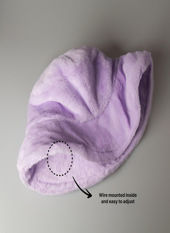 CHOK.LIDS Everyday Winter Fur Bucket Hat Unisex Trendy Soft Fluffy Warm Lightweight Fleece Fisherman Cap for Women Men, Lavender, One size - Image 3