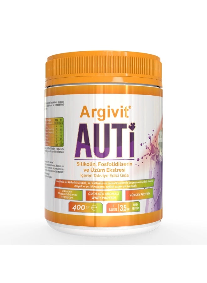 Argivit Auti Cognitive Support Powder with Citicoline, Phosphatidylserine, Grape Extract
