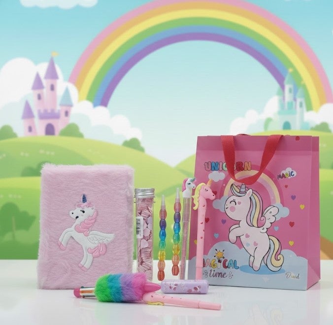 MINDFIT Unicorn Stationery Combo Set for Girls - Image 1