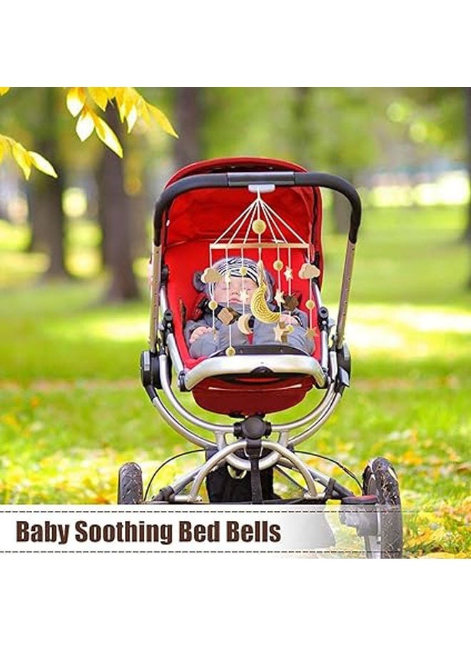general Nordic wind starry bed bells, baby cot rattle bed bells, children's room decoration, rotating baby soothing toys - Image 3