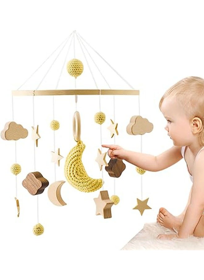 general Nordic wind starry bed bells, baby cot rattle bed bells, children's room decoration, rotating baby soothing toys - Image 2
