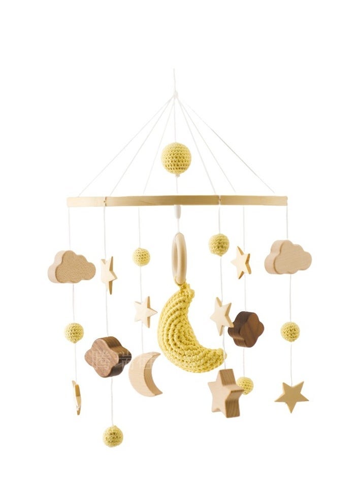 general Nordic wind starry bed bells, baby cot rattle bed bells, children's room decoration, rotating baby soothing toys - Image 1