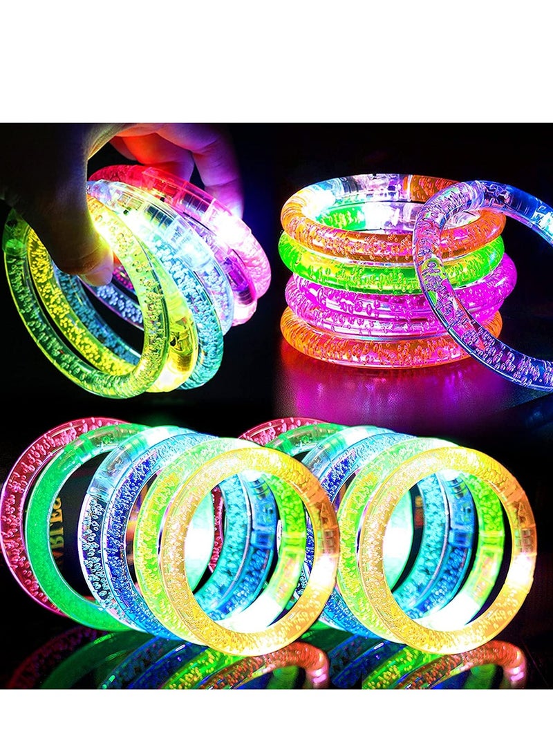 DURKU 30 PCS Glow In The Dark Sticks Party Supplies Set, LED Bracelets Light Up Toys Party Favors for Kids / Adults, Graduation Party Supplies for Kids Adults - Image 1
