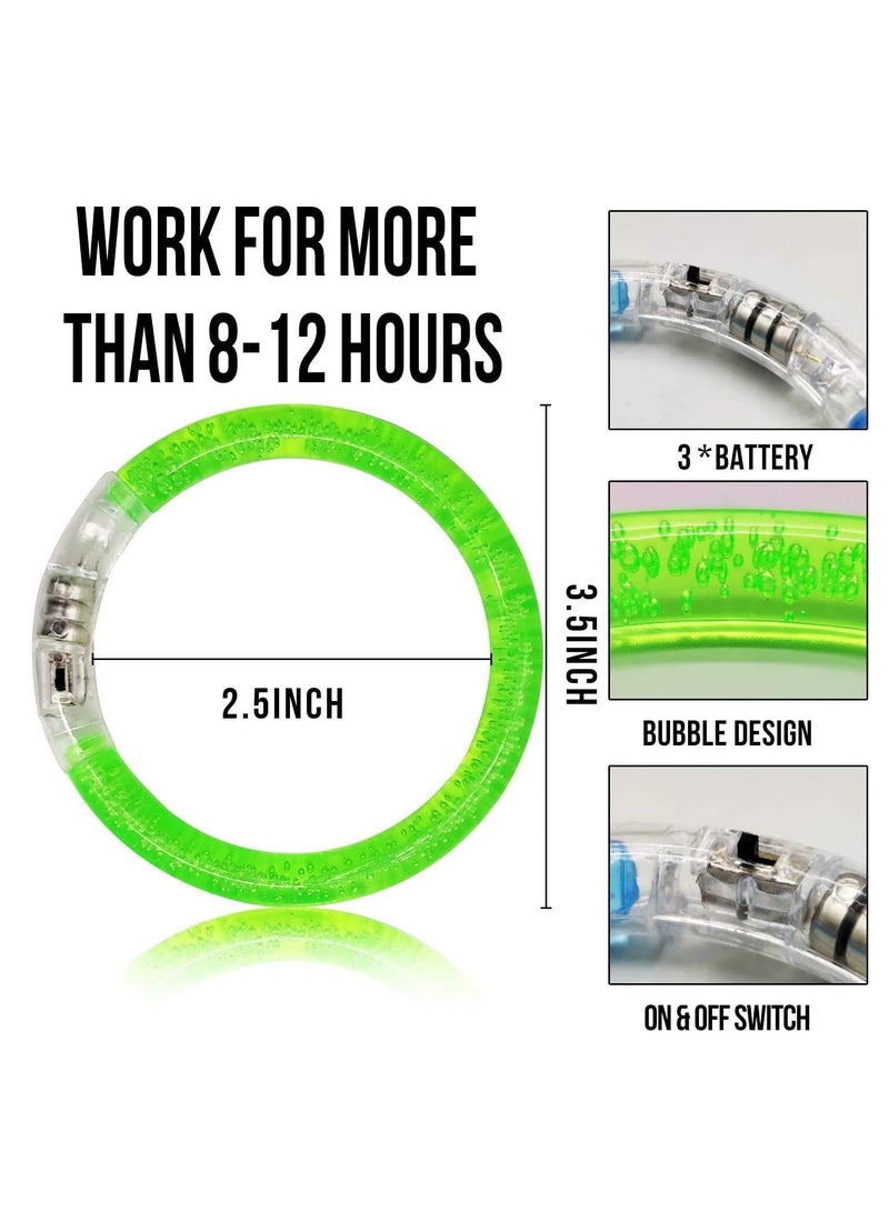 DURKU 30 PCS Glow In The Dark Sticks Party Supplies Set, LED Bracelets Light Up Toys Party Favors for Kids / Adults, Graduation Party Supplies for Kids Adults - Image 2
