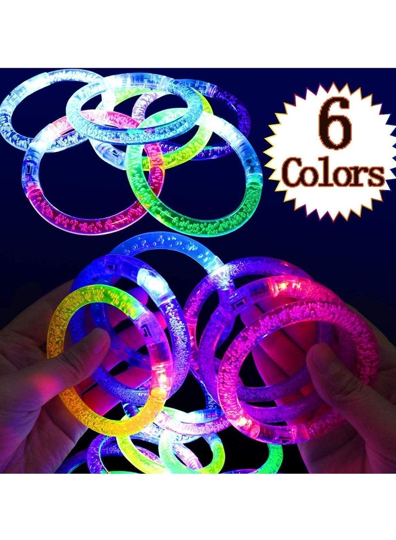 DURKU 30 PCS Glow In The Dark Sticks Party Supplies Set, LED Bracelets Light Up Toys Party Favors for Kids / Adults, Graduation Party Supplies for Kids Adults - Image 5