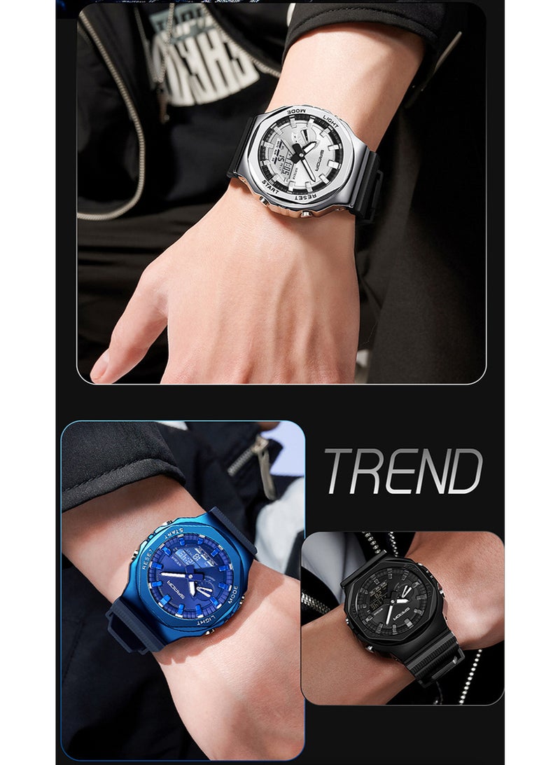 SANDA electronic watch multifunctional men's watch waterproof student electronic watch 50m waterproof - Image 4