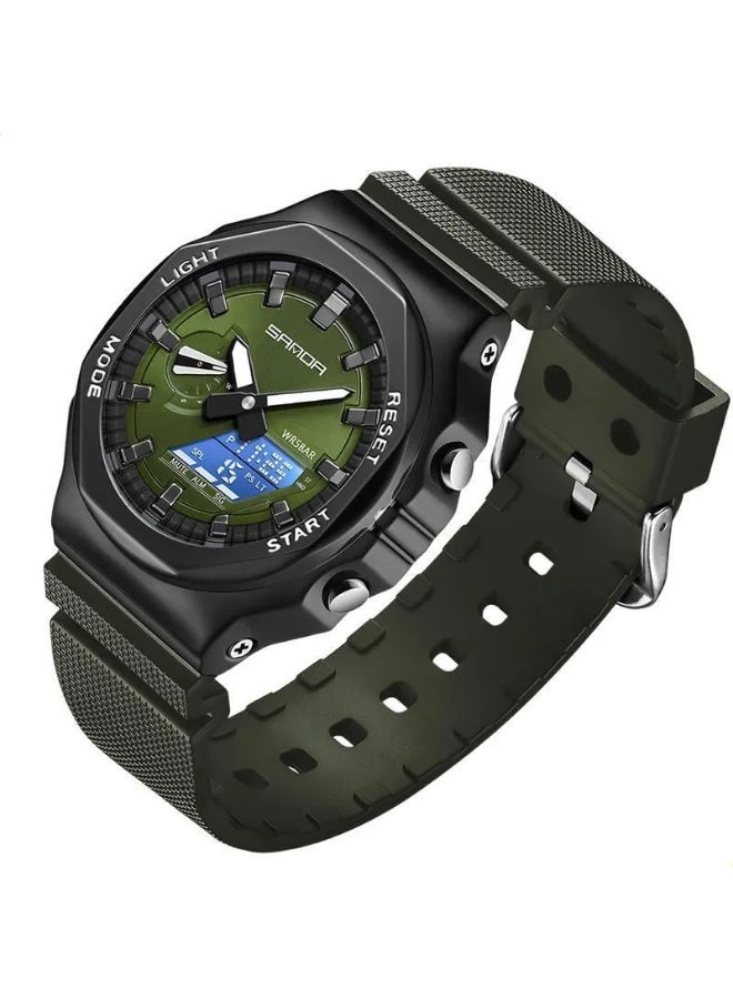 SANDA electronic watch multifunctional men's watch waterproof student electronic watch 50m waterproof - Image 1