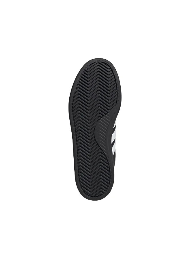 adidas حذاء رياضي رجالي أسود جراند كورت .