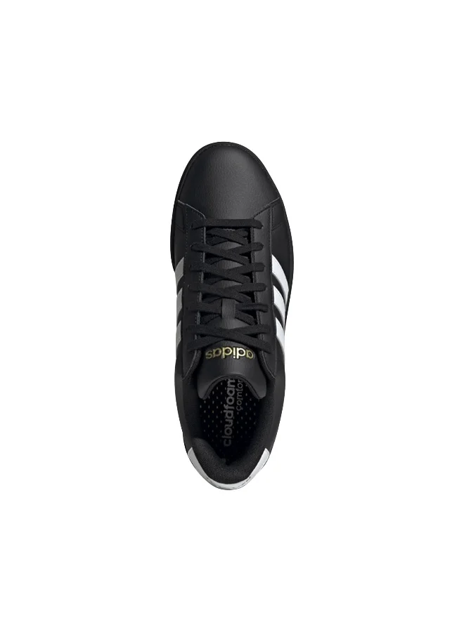 adidas حذاء رياضي رجالي أسود جراند كورت .