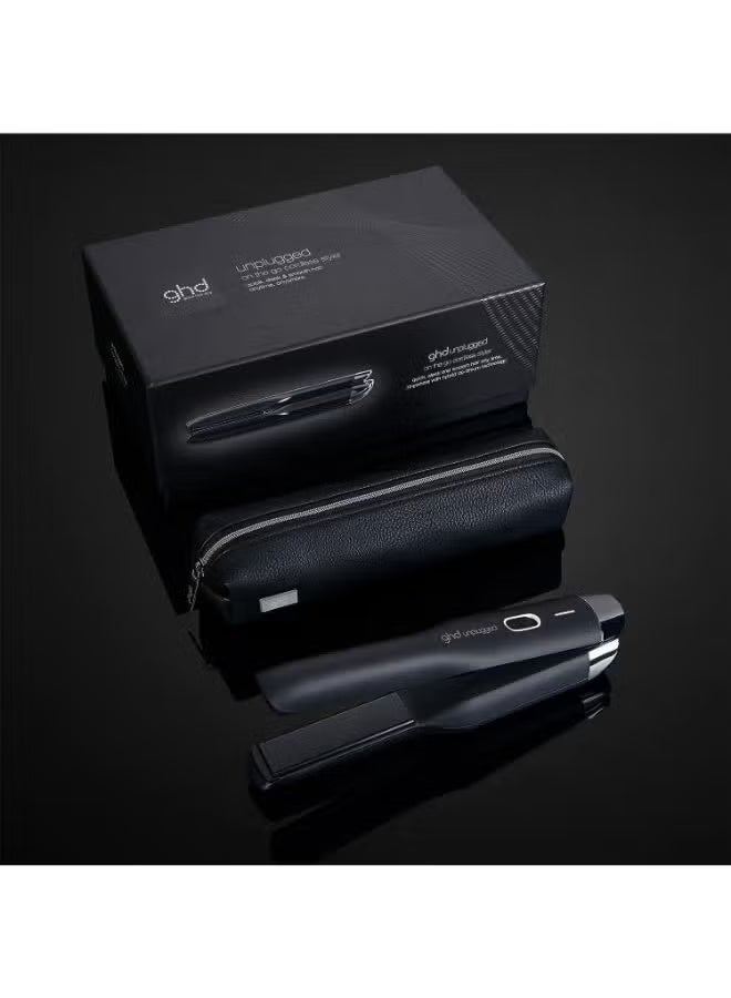 مكواة فرد الشعر اللاسلكية Unplugged Styler 1، مكواة فرد شعر احترافية للسفر مزودة بحقيبة مقاومة للحرارة، شحن عبر منفذ USB-C يكفي لـ 20 دقيقة من الاستخدام، لون أبيض - Image 4