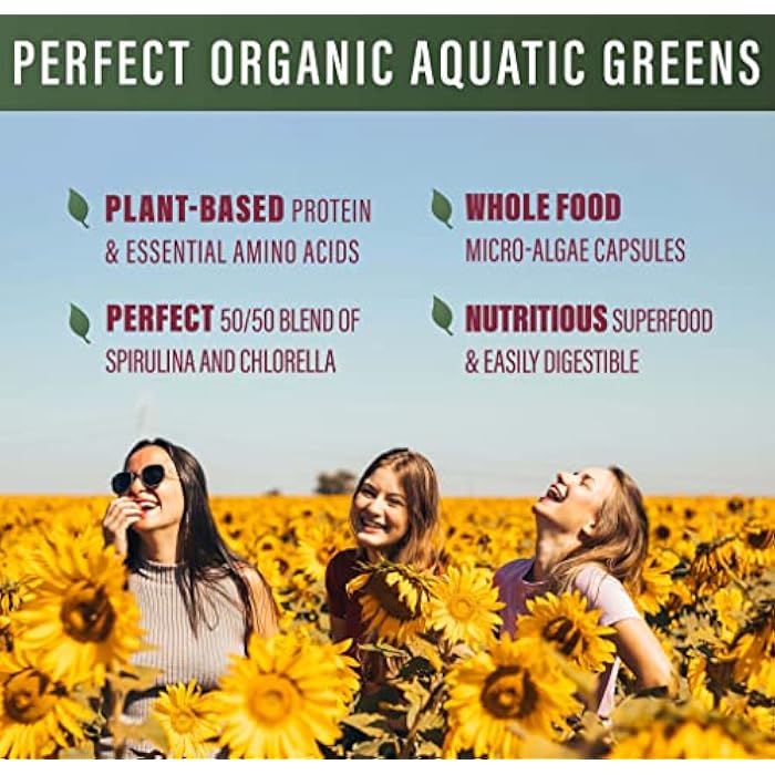 Perfect Supplements – Perfect Aquatic Greens – 120 Vegetable Capsules – Organic Spirulina and Chlorella Supplement – Nutritious Superfood - Image 3