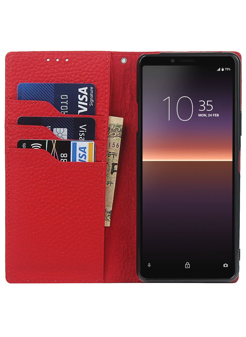 Suteni - Flip Cover Card Slots Leather Phone Case for Sony - Image 1