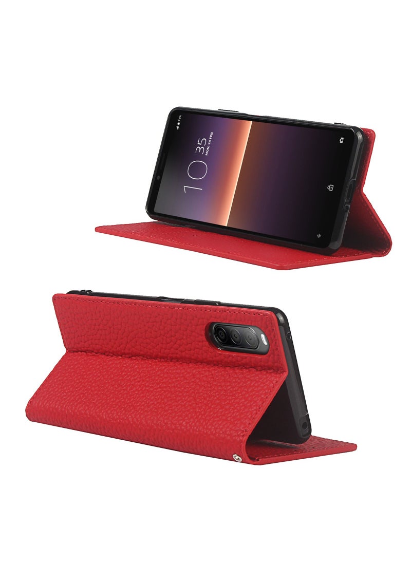 Suteni - Flip Cover Card Slots Leather Phone Case for Sony - Image 1