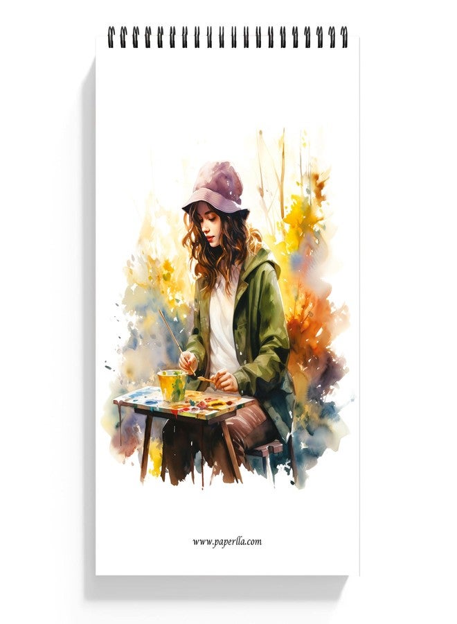 COI Watercolour Book | A5 Size 24 Perforated Pages | 300 GSM, Bleed-Free Paper | Wiro Bound, Lay-Flat Design | Ideal for Watercolour, Acrylic, Mixed Media & More - Image 1