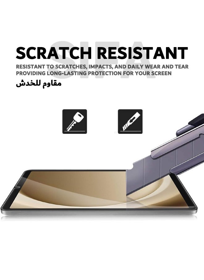 واقي شاشة من قطعتين لجهاز Samsung Galaxy Tab A9، [Ultra HD] [صلابة 9H] [مضاد للخدش] [مضاد للفقاعات] شاشة زجاجية مقواة متوافقة مع قلم S لجهاز Samsung Tab A9 8.7 بوصة 2023 (مربع، عبوتان)