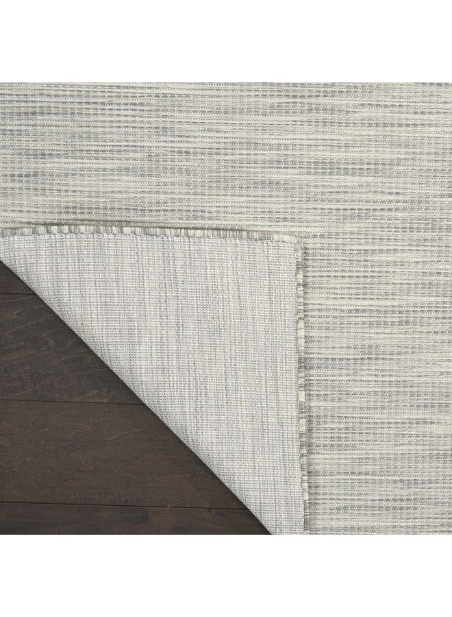 Nourison Positano Indoor-Outdoor Light Grey 5' x 7' Area Rug, Easy Cleaning, Non Shedding, Bed Room, Living Room, Dining Room, Backyard, Deck, Patio (5x7) - Image 5