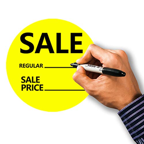 Top label Regular Price Stickers,2 Inch Sale Price Sticker,Red Yellow Price Stickers for Retail Store,504 Pcs/Pack - Image 4