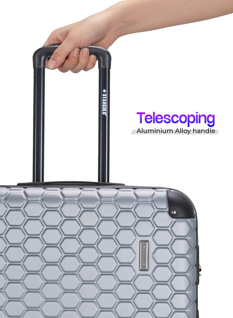 ستارجولد 4 عبوات من عربة أمتعة مقفلة ذات رقم دوار للجانب الصلب - Image 2