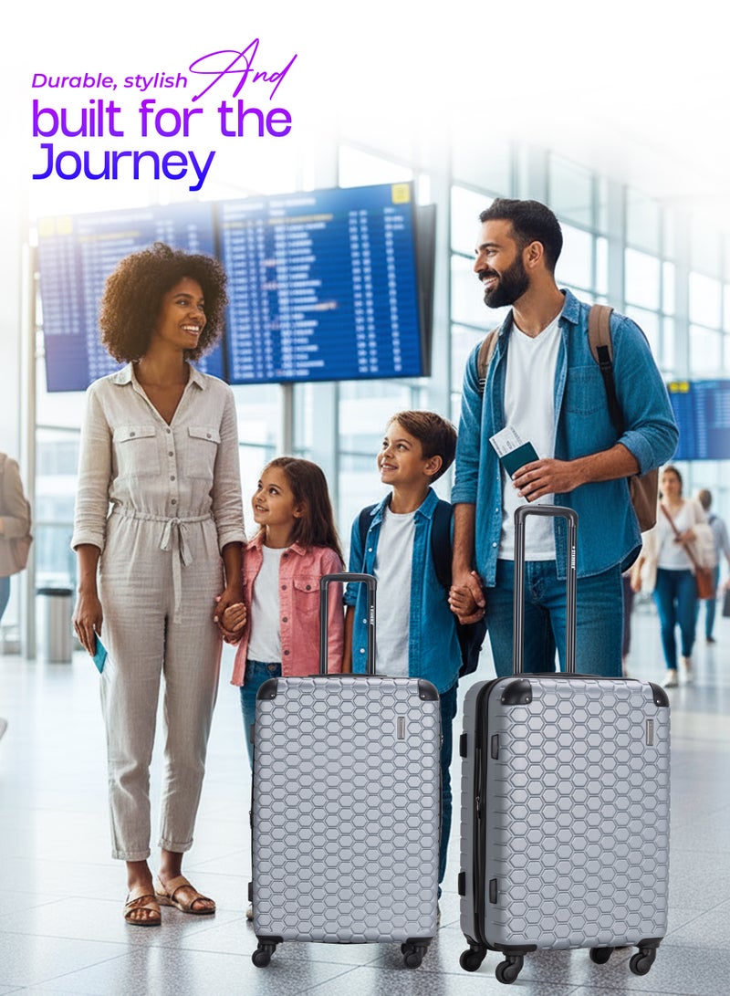 ستارجولد 4 عبوات من عربة أمتعة مقفلة ذات رقم دوار للجانب الصلب - Image 5