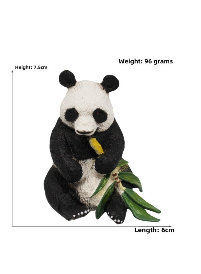 Animal Model Special For Teaching And Education Animal Model Kangaroo Elephant Lion Tiger Deer Ostrich Wolf-Color:4053 Panda (97g)  - Image 1