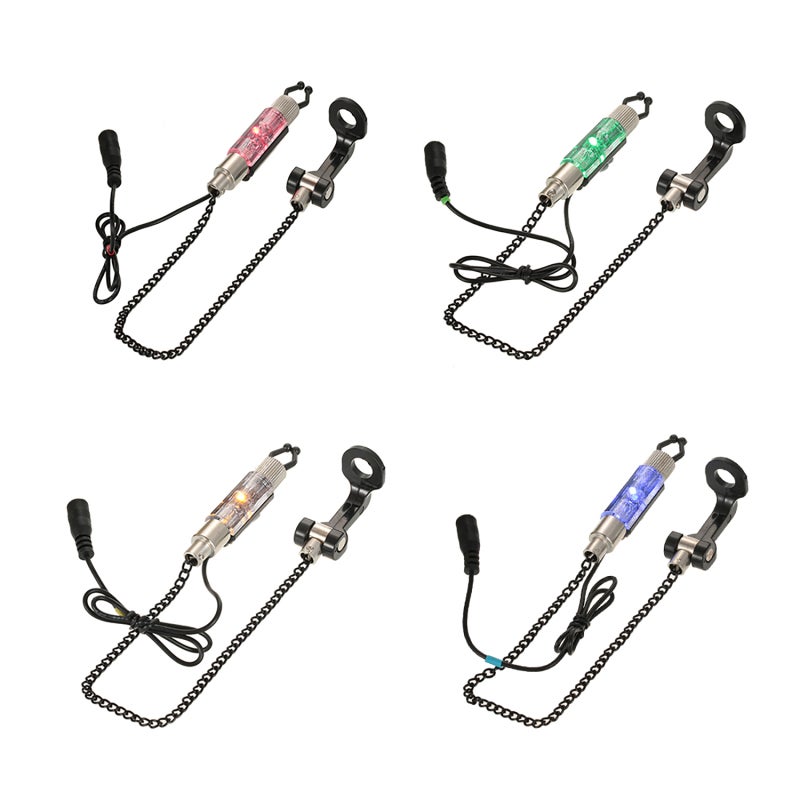 COONOR Iron Fishing Bite Alarm Chain Hanger Swinger LED Illuminated Indicator - Image 2