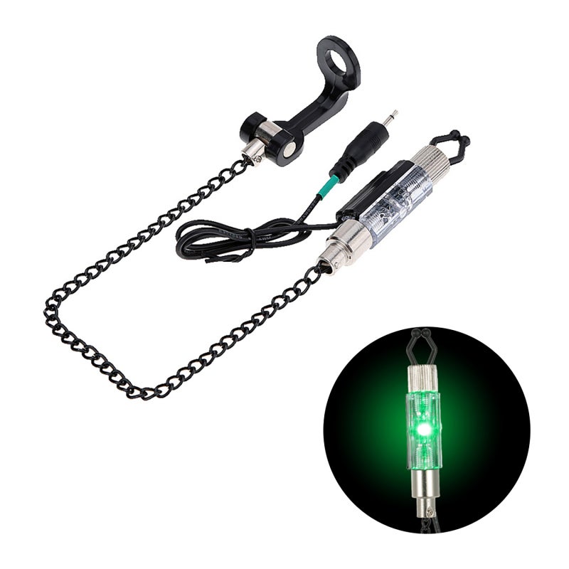 COONOR Iron Fishing Bite Alarm Chain Hanger Swinger LED Illuminated Indicator - Image 3