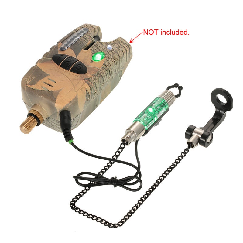 COONOR Iron Fishing Bite Alarm Chain Hanger Swinger LED Illuminated Indicator - Image 5