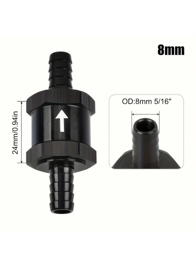 3 8 Inch One Way Check Valve Inline Non Return For Diesel Gasoline Black - Image 3