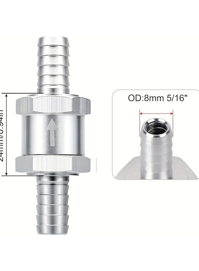 3 8 Inch One Way Check Valve Inline Non Return For Diesel Gasoline Black - Image 4