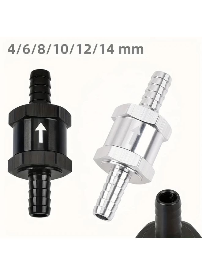 3 8 Inch One Way Check Valve Inline Non Return For Diesel Gasoline Black - Image 1