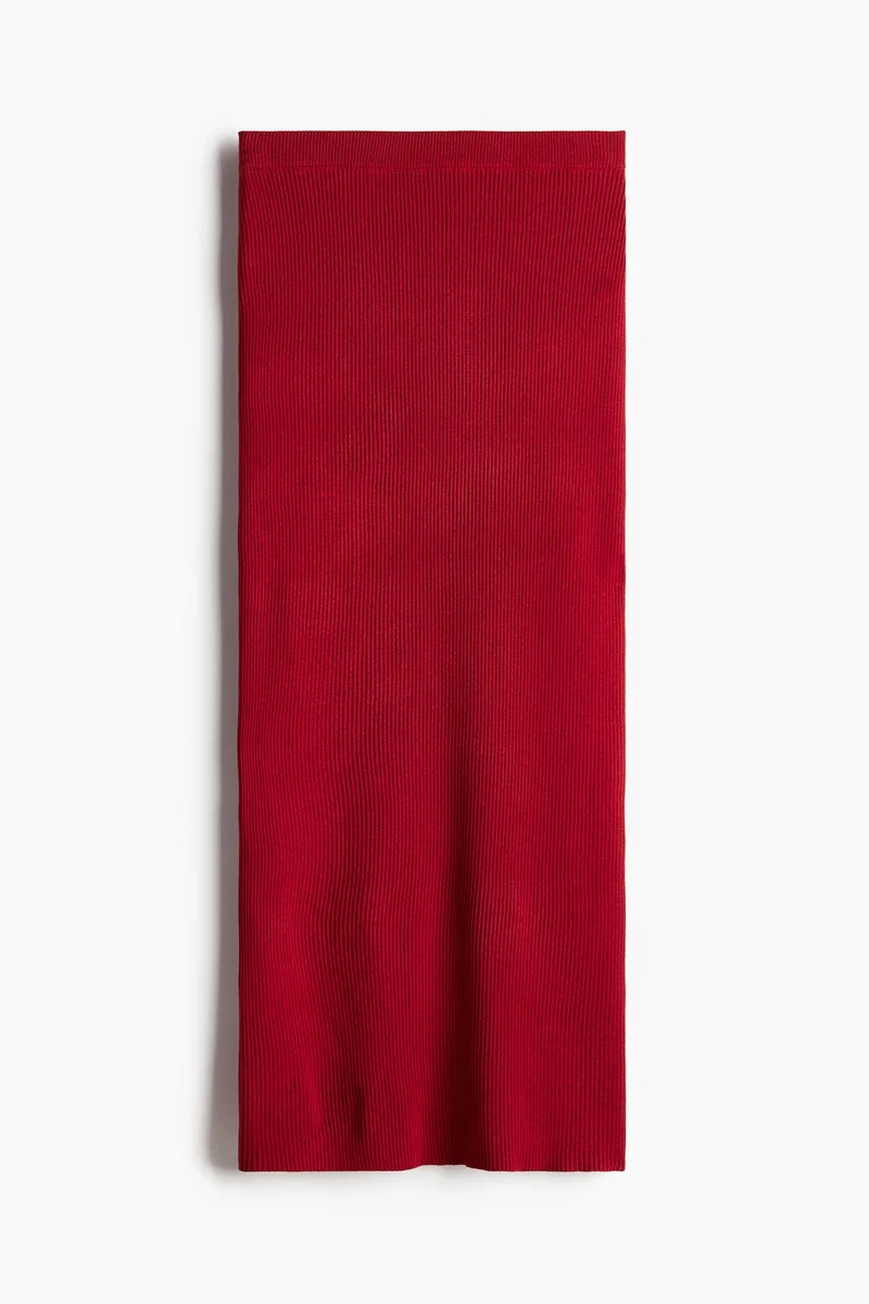 H&M Rib-knit pencil skirt