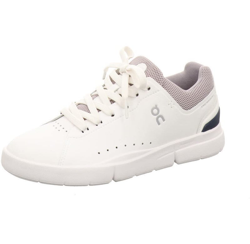 On Womens The Roger Advantage Textile Synthetic White Lilac Trainers 65 US