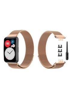 PROMASS Milanese Replacement Band For Huawei Watch Fit Gold  - Image 1