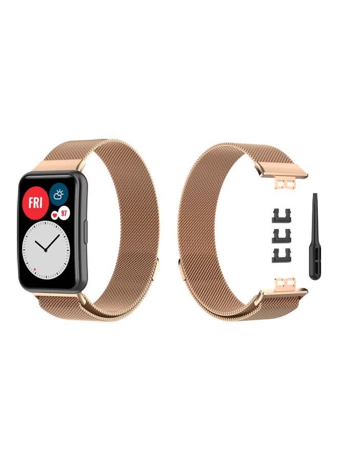 PROMASS Milanese Replacement Band For Huawei Watch Fit Gold - Image 1