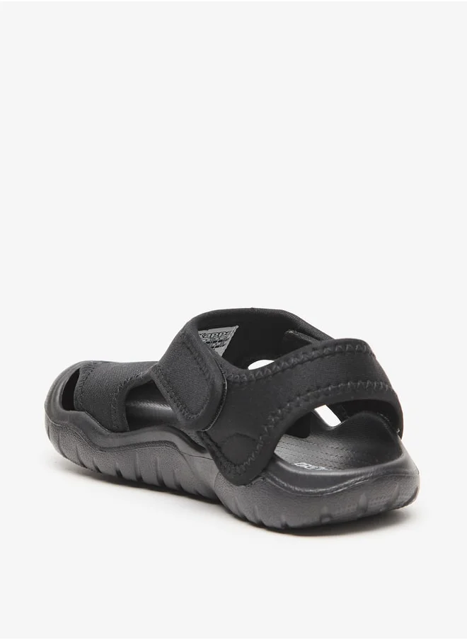 كابا Boys' Logo Detail Floaters with Hook and Loop Closure