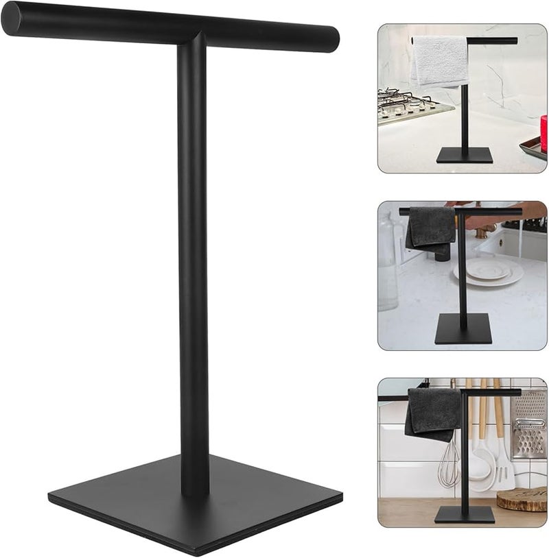 Stainless Steel Towel Rack Holder Stand for Bathroom Kitchen Countertop Stable Flat Base - Image 5